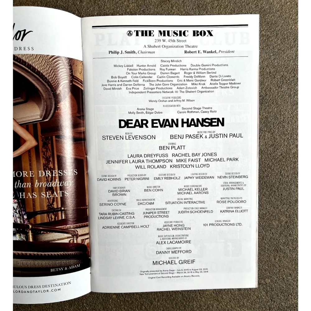 Playbill this broadway